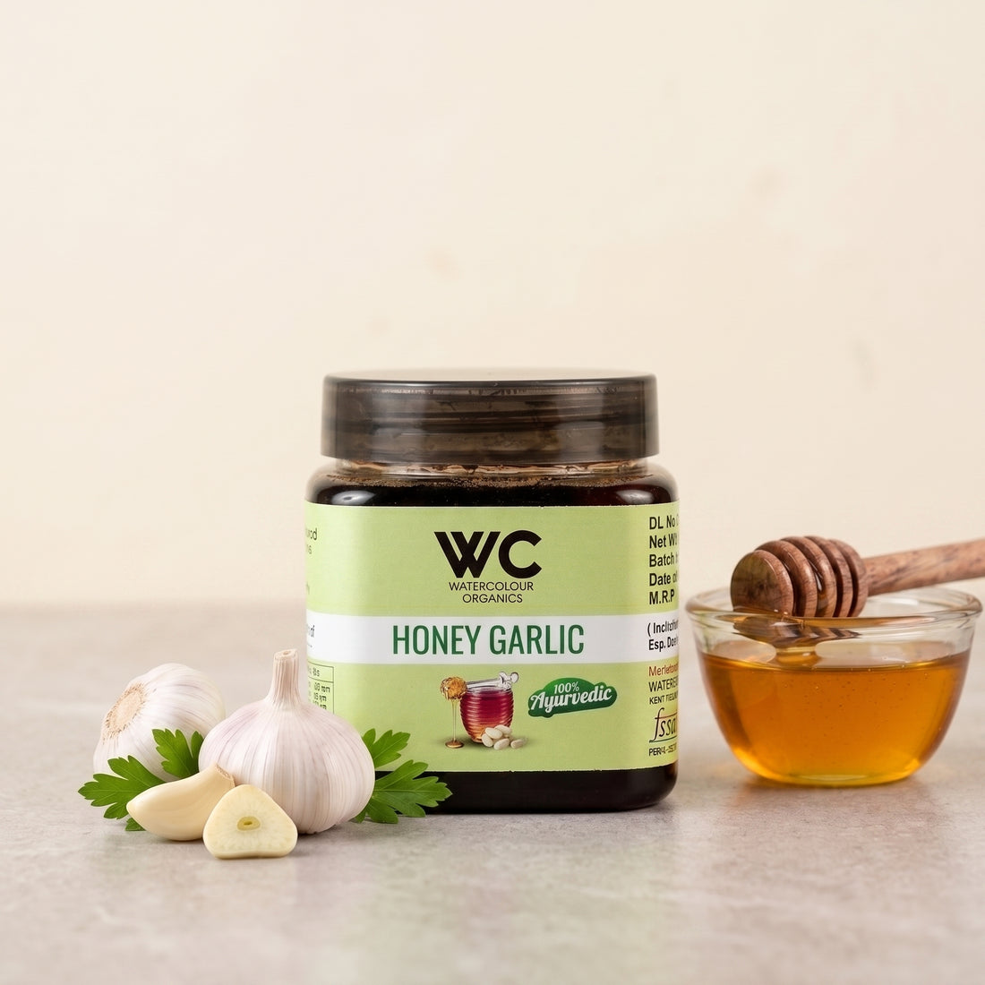 WC Organic Honey Garlic – 300gm
