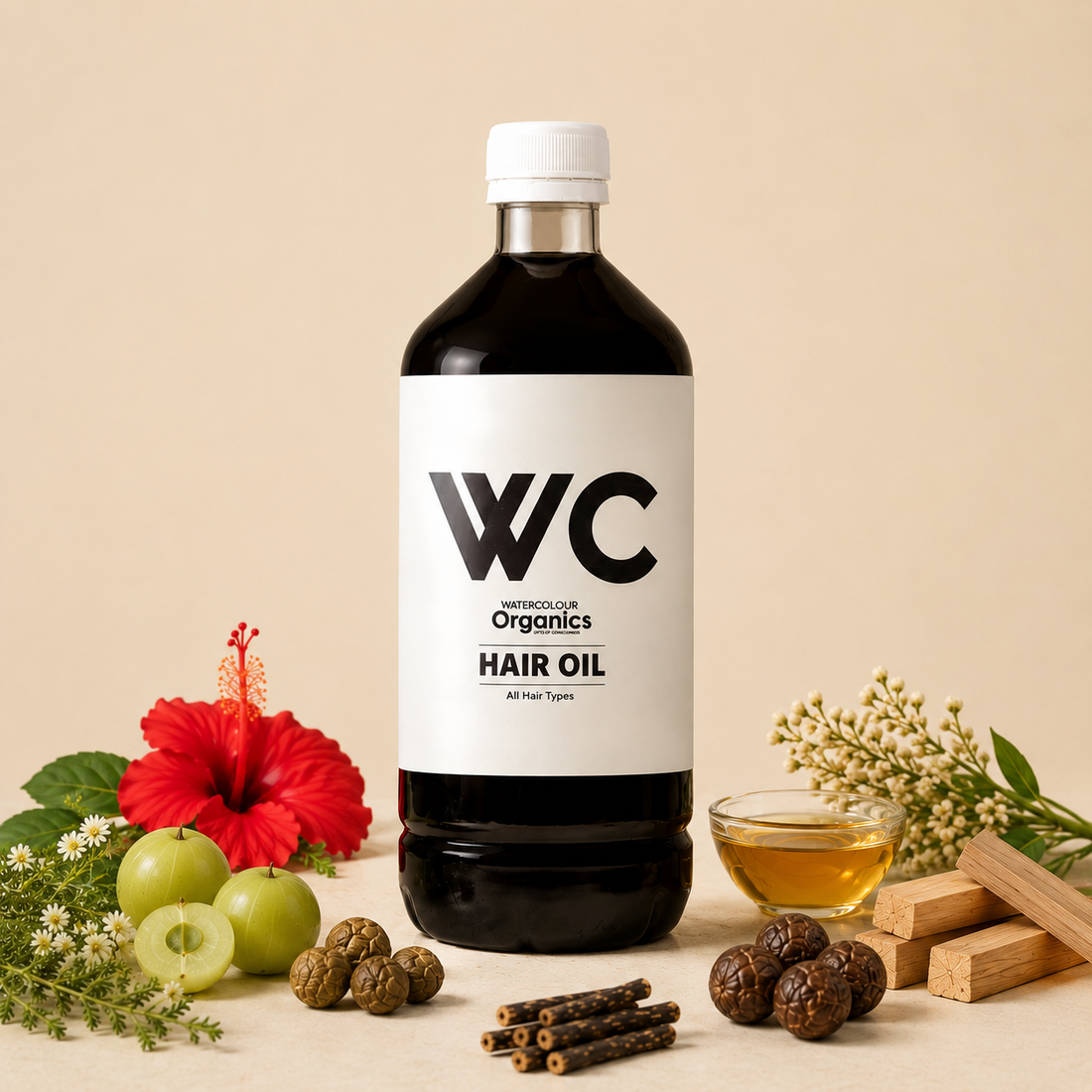 WC Hair Oil – Ayurvedic Hair Growth Oil (500ml)