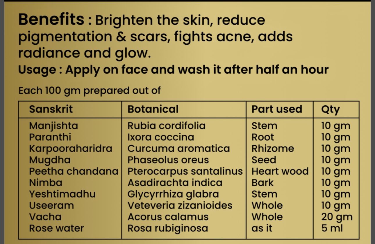 WC Organic FACEPACK – 70 gm